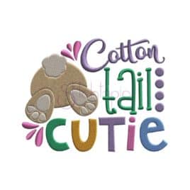 Cotton Tail Cutie Embroidery Design