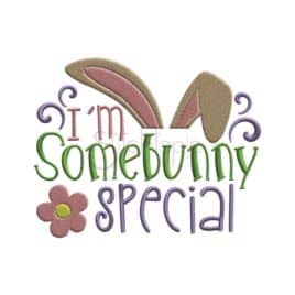 I’m Somebunny Special Embroidery Design