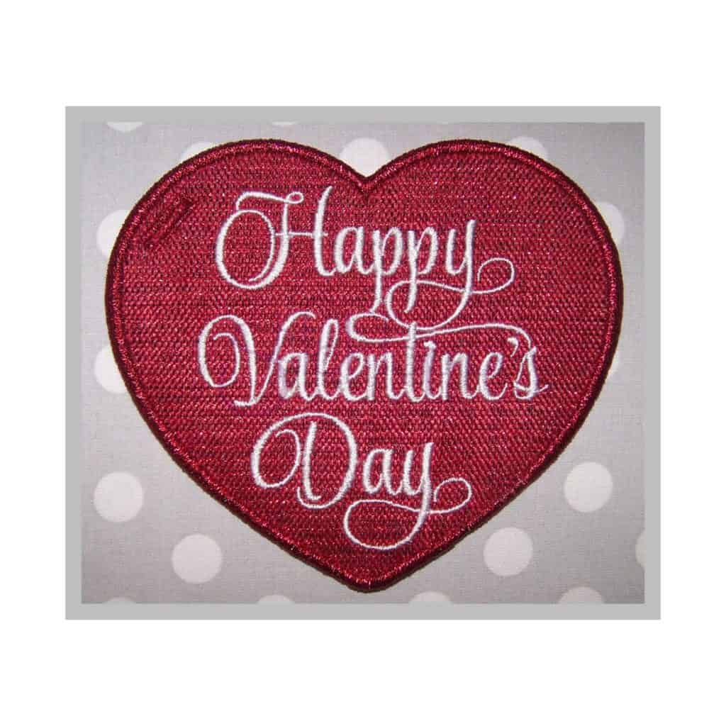 In the hoop happy valentine s day gift tag stitchtopia