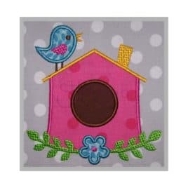 birdhouse machine applique design