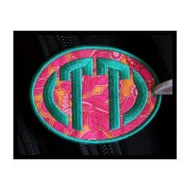 In the Hoop Oval Luggage Tag
