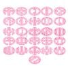 Oval 2-Letter Applique Monogram Font -  Small - 3 Sizes - Image 2