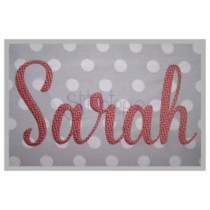 Sarah 1 Embroidery Font