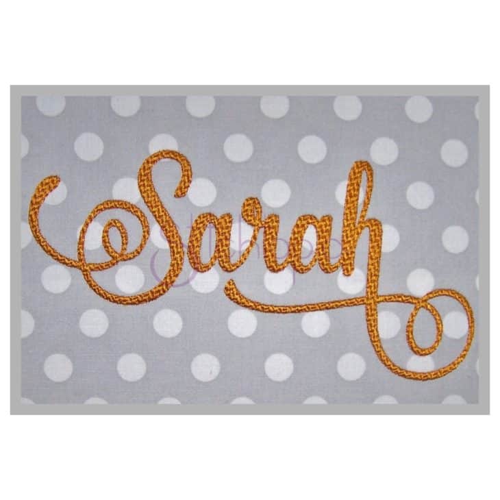 Sarah Embroidery Font #2 - 3.5