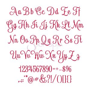 London Embroidery Font #1-4 - 1