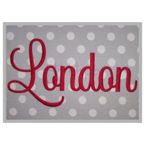 london embroidery font