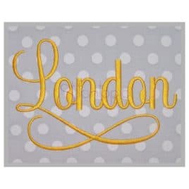 London Embroidery Font #3 – 1″ 1.5″ 2″ 2.5″ 3″