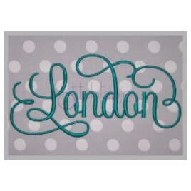 london 4 embroidery font