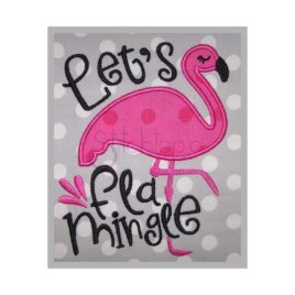 Let’s Flamingle Applique Design