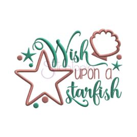 Wish Upon a Starfish Applique Design
