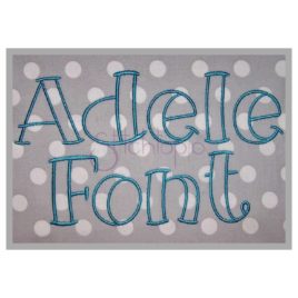 Adele Embroidery Font – 1″ 1.5″ 2″ 2.5″ 3″