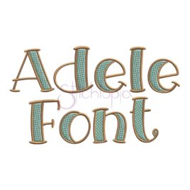 Adele Filled Embroidery Font – 1″ 1.5″ 2″ 2.5″ 3″