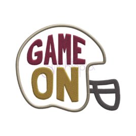 Game On Helmet Applique