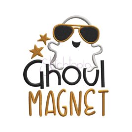 Ghoul Magnet Embroidery Design
