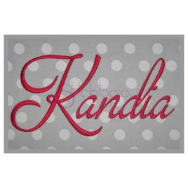 Kandia Embroidery Font #1 – 1″ 1.5″ 2″ 2.5″ 3″