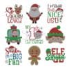 Christmas Embroidery & Word Design Set