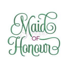 Bridal – Maid of Honour Embroidery Design