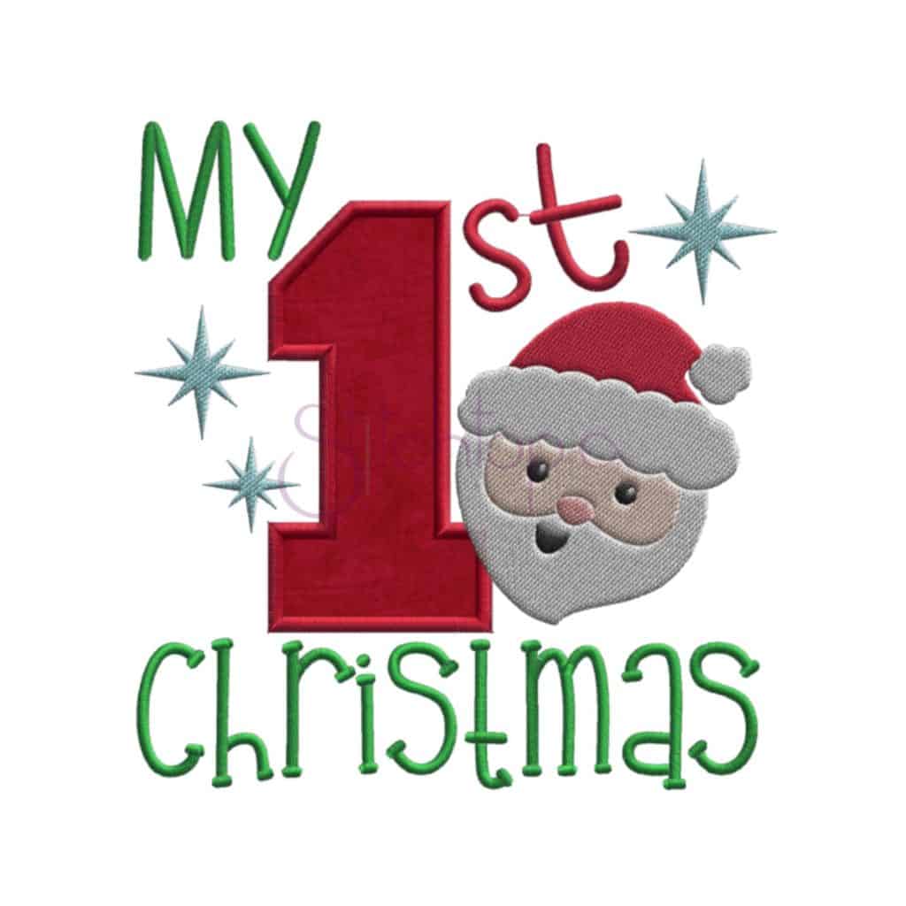 My First Christmas Applique Design - Stitchtopia