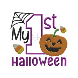 My First Halloween Applique Design