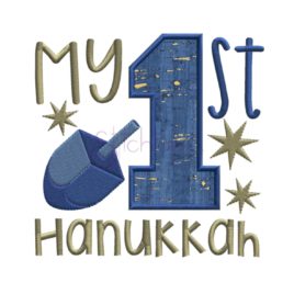 My First Hanukkah Applique with Fabric