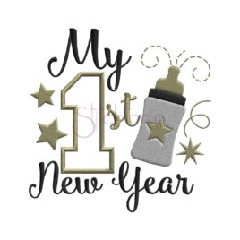 My First New Year Applique Design