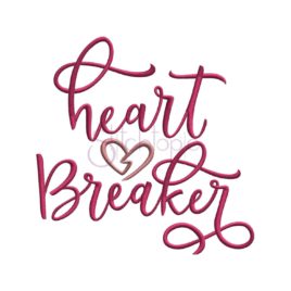 Heart Breaker Embroidery Design