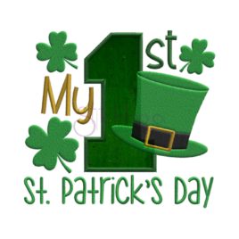 My First St Patrick's Day Applique with Fabric