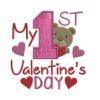 My First Valentine's Day Applique with Fabric