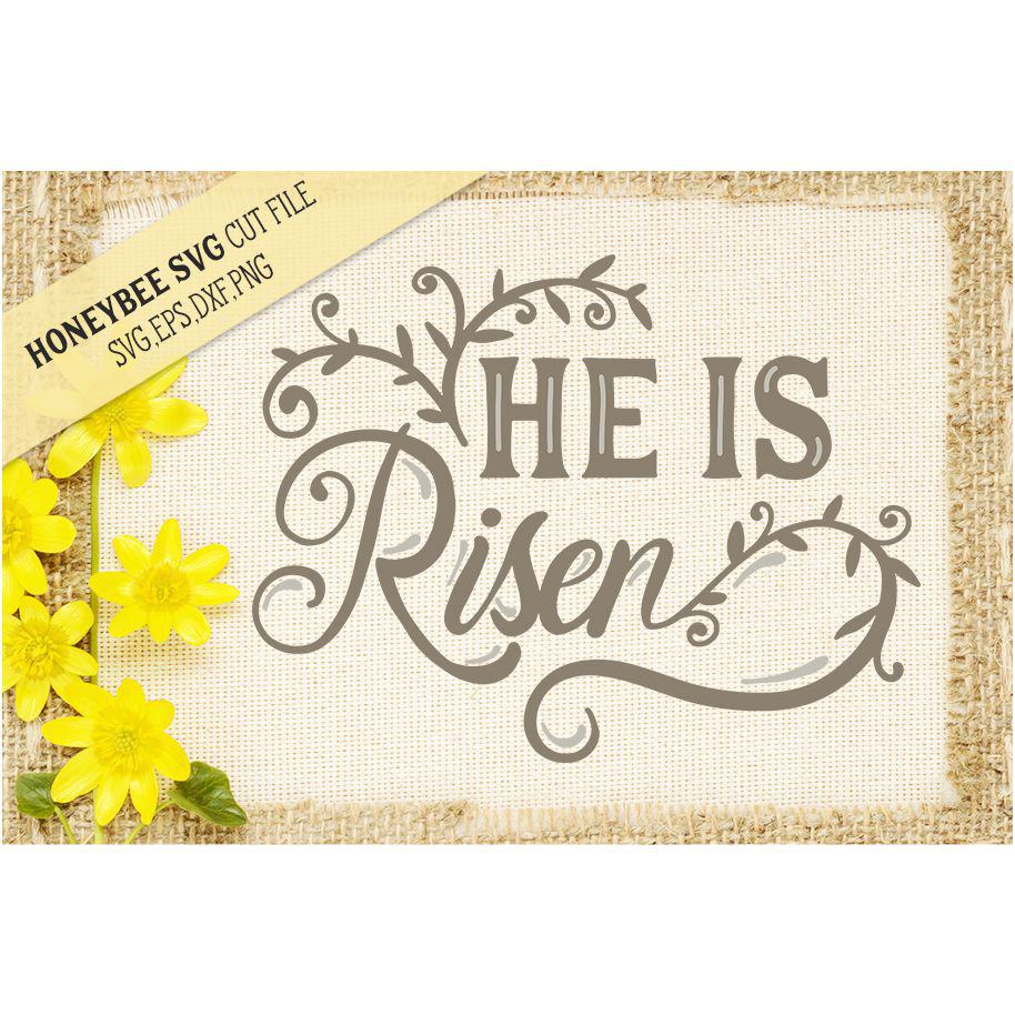 Download He is Risen SVG Cut File | Stitchtopia