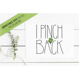 I Pinch Back SVG Cut File