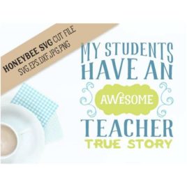 Awesome Teacher SVG Cut File