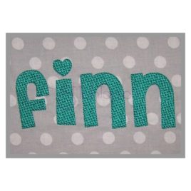 Finn Embroidery Font – .75″ 1″ 1.5″ 2″ 2.5″ 3″