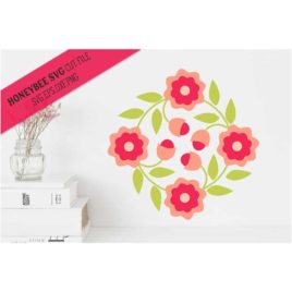 May Flowers Barn Quilt SVG Cut File