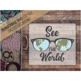 See The World SVG Cut File