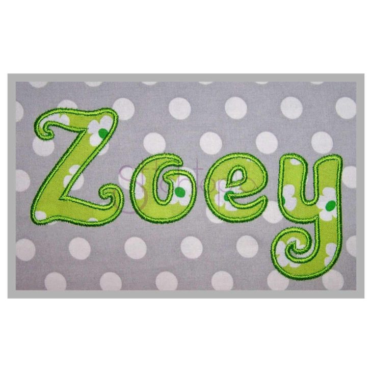 Zoey Applique Font - 2