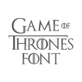 Game of Thrones Embroidery Font – .75″ 1″ 1.5″ 2″ 2.5″