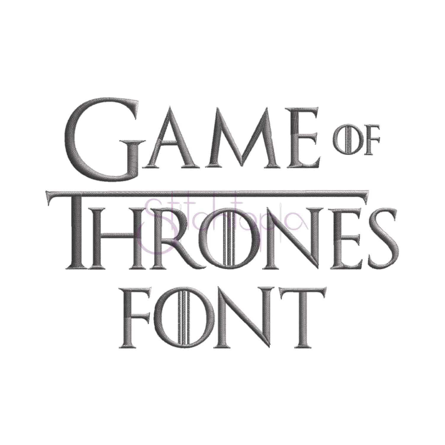 Game Of Thrones Embroidery Font 75 1 1 5 2 2 5 Stitchtopia