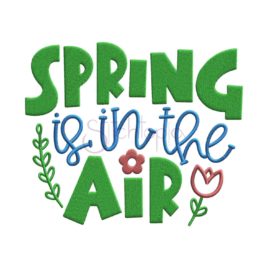 Spring is in the Air Embroidery Design #2
