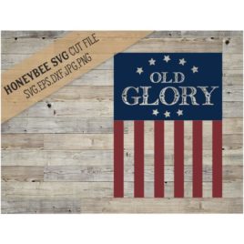 Old Glory Flag SVG Cut File