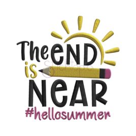 The End is Near Embroidery Design