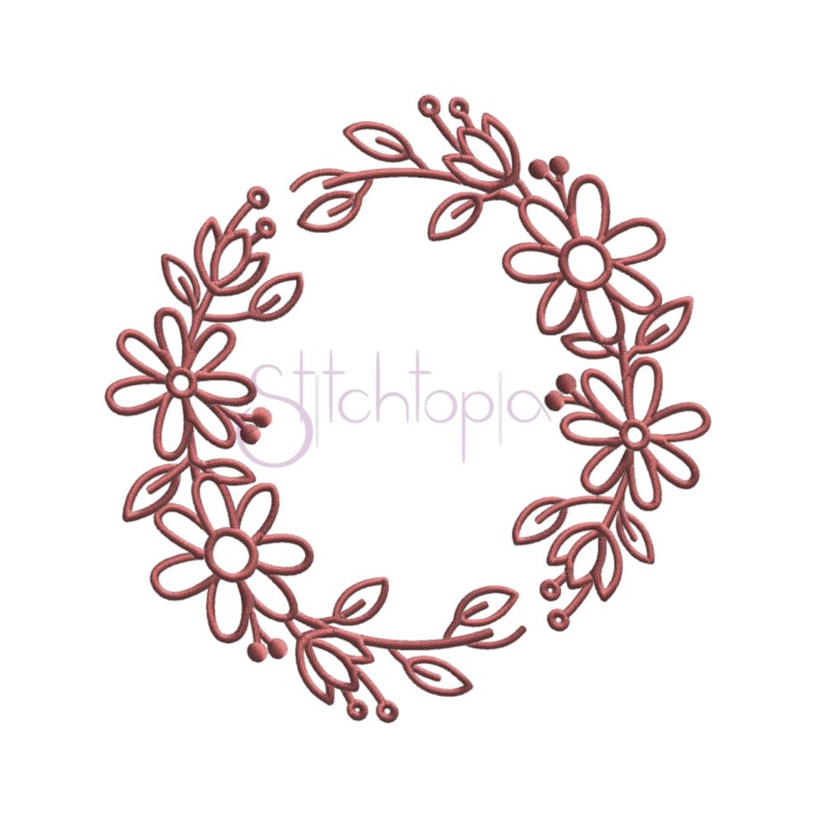 Floral embroidery frame  stitchtopia Floral embroidery frame  stitchtopia