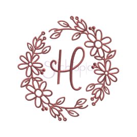 Floral Embroidery Frame