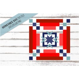 Americana Stripy Barn Quilt SVG Cut File