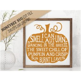 Pumpkin Poem SVG Cut File