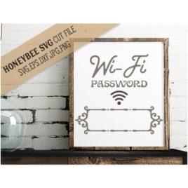 WiFi Password SVG Cut File
