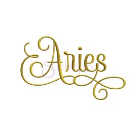 Zodiac Embroidery Design – Aries