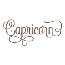 Zodiac Embroidery Design – Capricorn