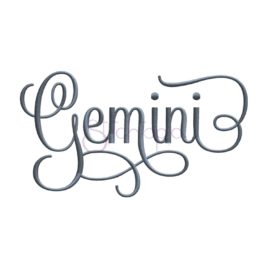 Zodiac Embroidery Design – Gemini