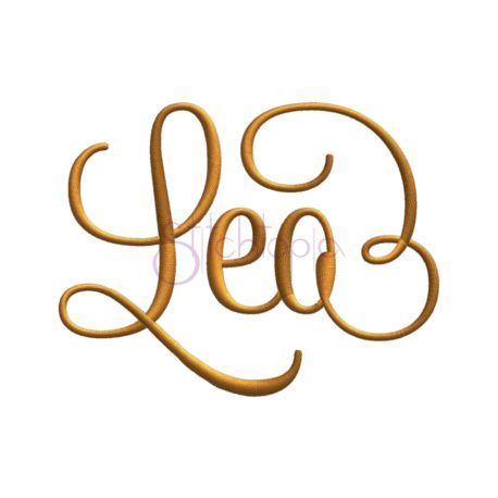 Stitchtopia Leo Embroidery Design - Word