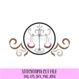 Zodiac SVG Cut File – Libra